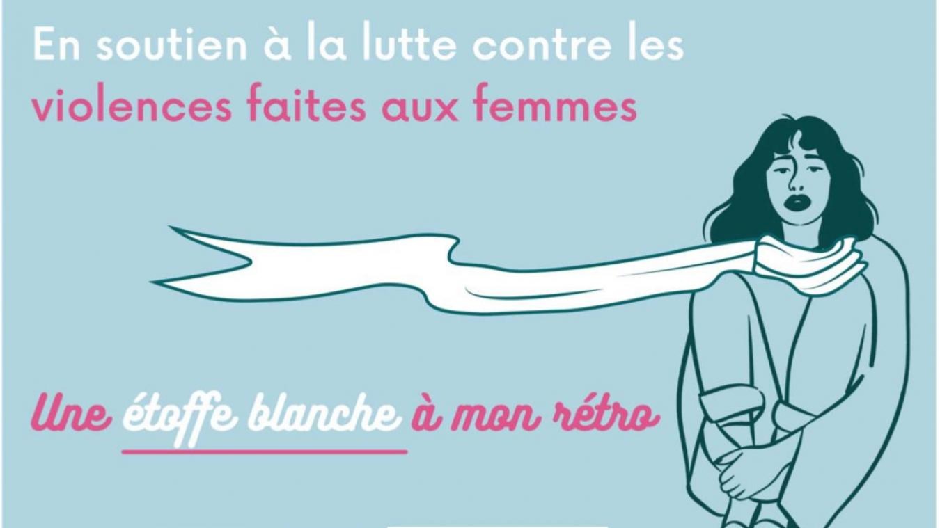 Une étoffe blanche à mon rétro, pour lutter contre les violences...